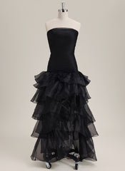 Ball-Gown/Princess Sleeveless Floor-Length Organza Prom Dress