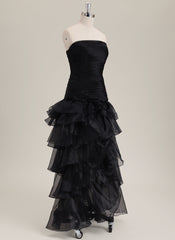 Ball-Gown/Princess Sleeveless Floor-Length Organza Prom Dress