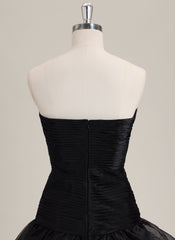 Ball-Gown/Princess Sleeveless Floor-Length Organza Prom Dress