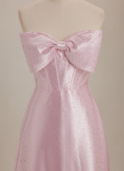 Bodycon Sweetheart Short Satin Mini Dress With Rhinestone
