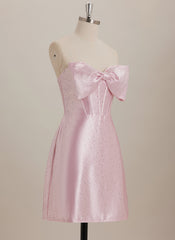 Bodycon Sweetheart Short Satin Mini Dress With Rhinestone