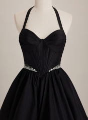 Ball-Gown/Princess Sweetheart Short Mini Dress With Rhinestone