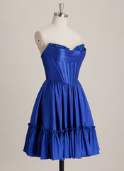 Ball-Gown/Princess Sweetheart Short Mini Dress With Beading Sequins