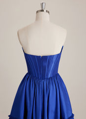 Ball-Gown/Princess Sweetheart Short Mini Dress With Beading Sequins