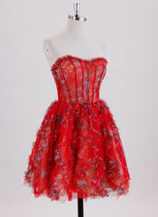 Ball-Gown/Princess Sleeveless Short Tulle Homecoming Dress With Ruffle