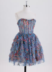 Ball-Gown/Princess Sleeveless Short Tulle Homecoming Dress With Ruffle