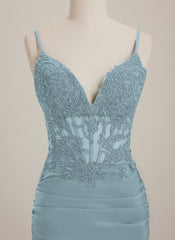 Sheath/Column V-Neck Short Jersey Mini Dress With Rhinestone