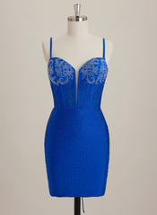 Sheath/Column Sweetheart Short Jersey Mini Dress With Rhinestone