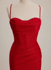 Sheath/Column Sweetheart Short Mini Dress With Pleated