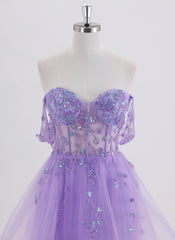 Ball-Gown/Princess Short Lace Homecoming Dress With Sequins