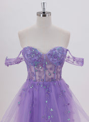 Ball-Gown/Princess Short Lace Homecoming Dress With Sequins
