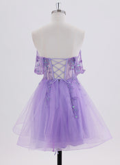 Ball-Gown/Princess Short Lace Homecoming Dress With Sequins