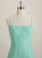 Sheath/Column Square Short Lace Mini Dress