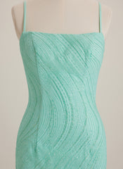 Sheath/Column Square Short Lace Mini Dress