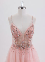A-line Short Tulle Homecoming Dress With Sequins