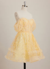 A-line Sweetheart Short Lace Mini Dress With Ruffle