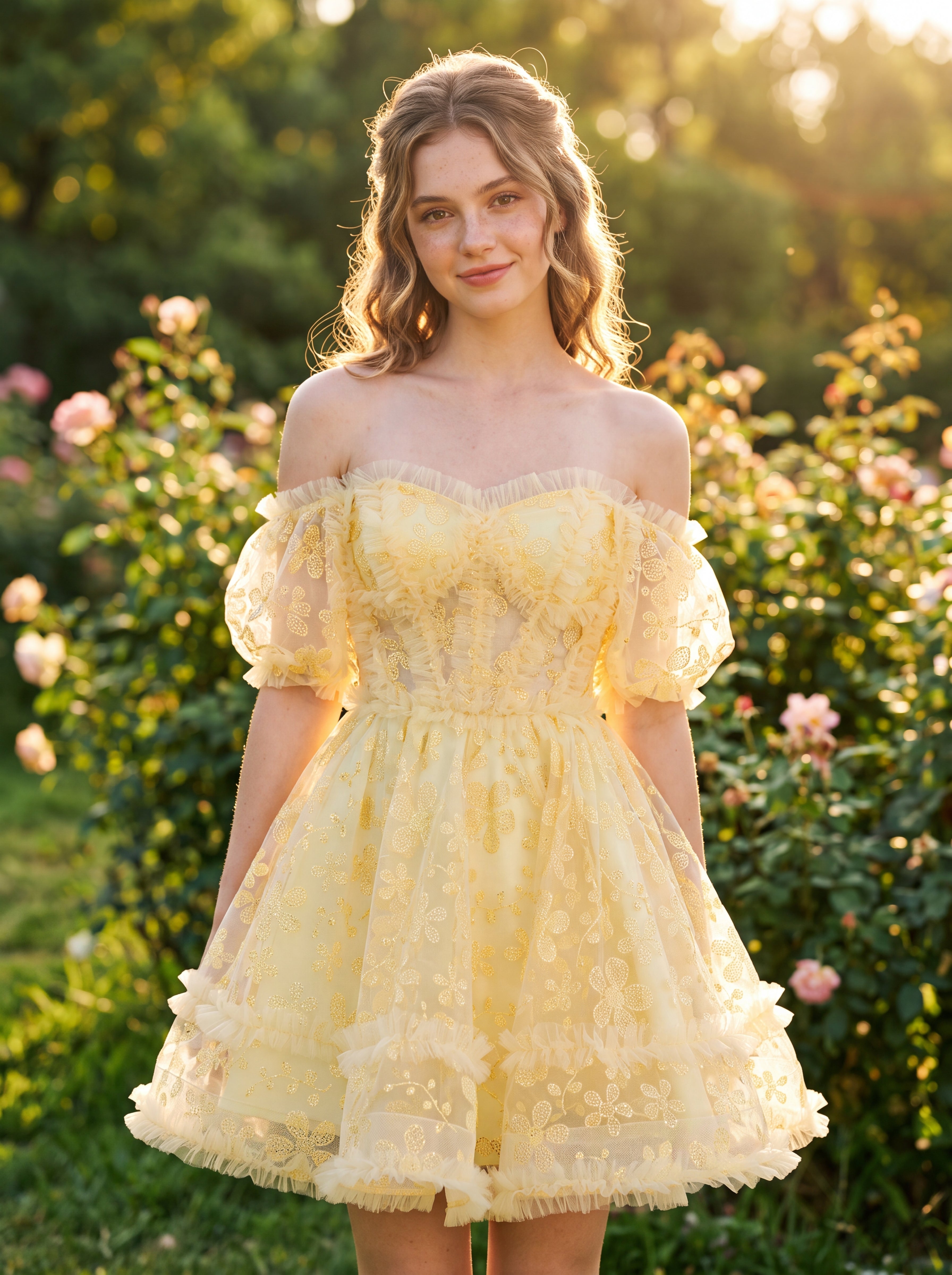 A-line Sweetheart Short Lace Mini Dress With Ruffle