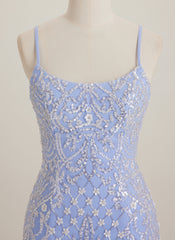 Sheath/Column Scoop Short Sequin Mini Dress