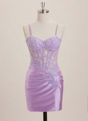 Sheath/Column Sweetheart Short Jersey Mini Dress With Sequins