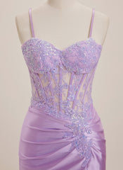 Sheath/Column Sweetheart Short Jersey Mini Dress With Sequins
