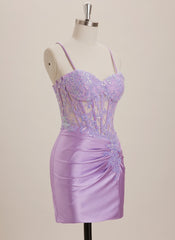 Sheath/Column Sweetheart Short Jersey Mini Dress With Sequins