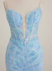 Sheath/Column V-Neck Short Sequin Mini Dress