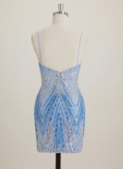 Sheath/Column Scoop Short Sequin Mini Dress With Beading Sequins
