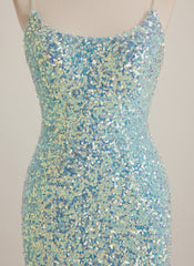 Sheath/Column Square Short Sequin Mini Dress With Sequins