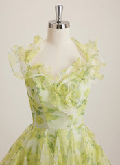 Ball-Gown/Princess Asymmetrical Short Tulle Mini Dress With Ruffle