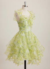Ball-Gown/Princess Asymmetrical Short Tulle Mini Dress With Ruffle
