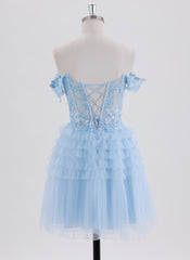 Ball-Gown/Princess Short Tulle Homecoming Dress With Sequins