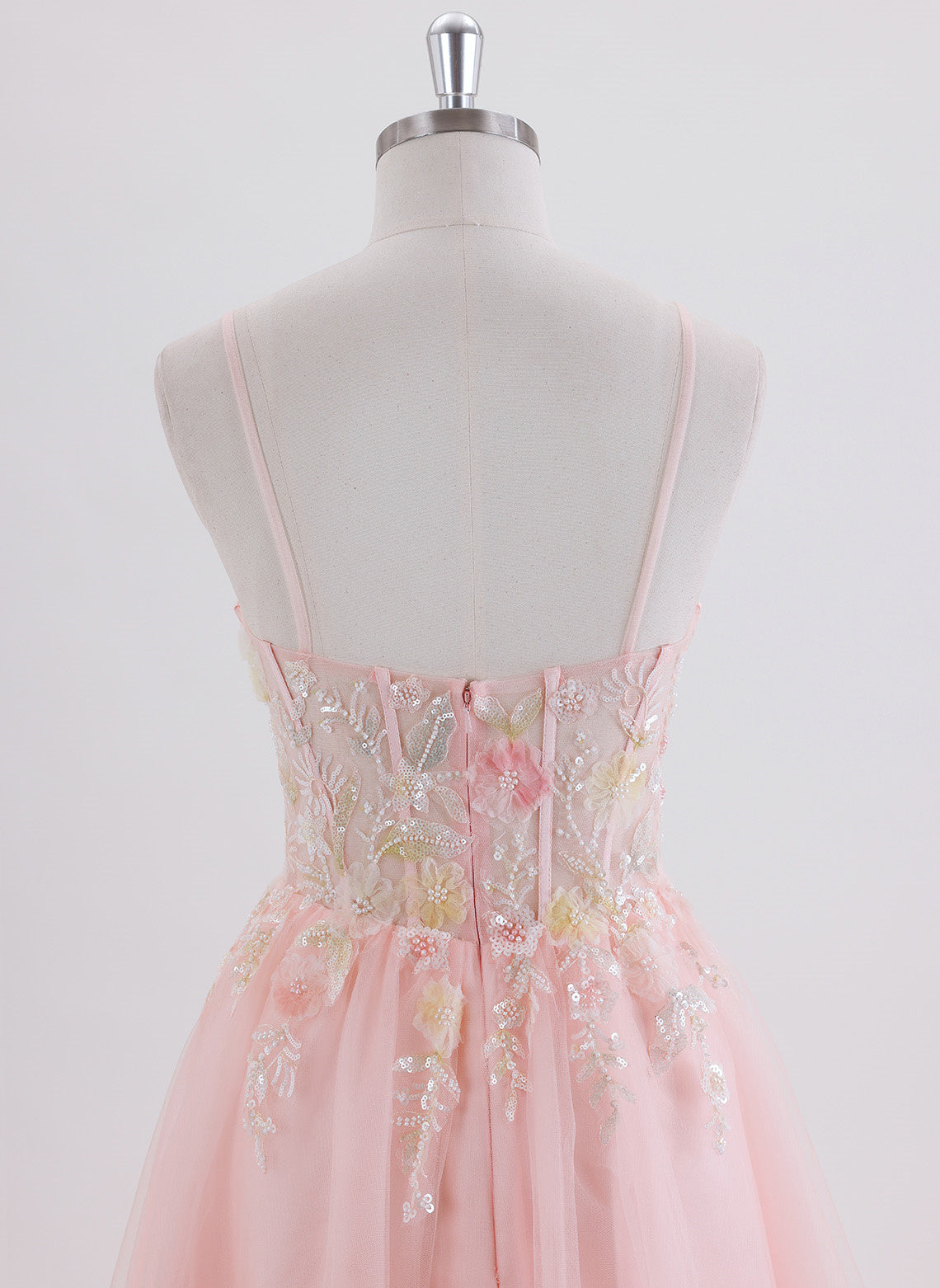 A-line Short Tulle Homecoming Dress With Sequins