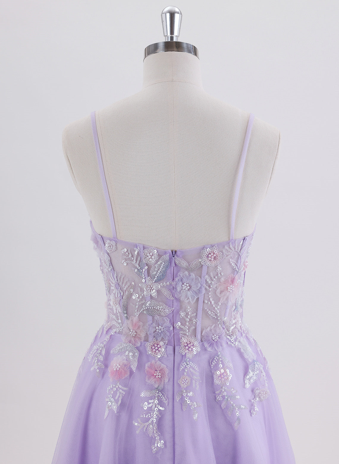 A-line Short Tulle Homecoming Dress With Sequins