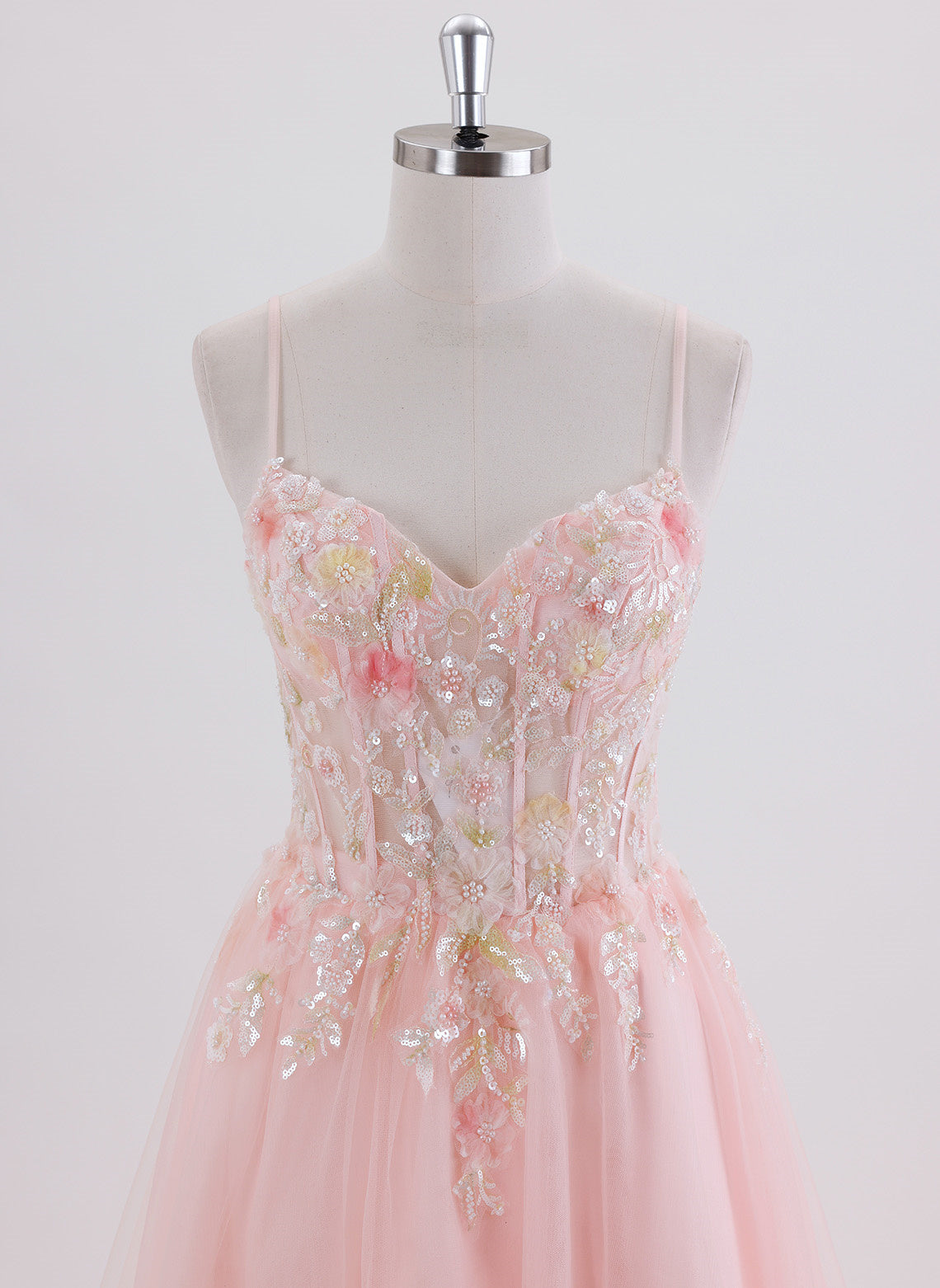 A-line Short Tulle Homecoming Dress With Sequins