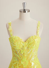 Sheath/Column Sweetheart Short Sequin Mini Dress With Sequins