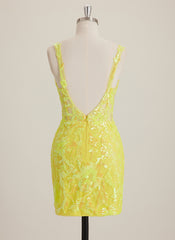 Sheath/Column Sweetheart Short Sequin Mini Dress With Sequins