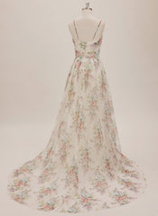 Ball-Gown/Princess Sweetheart Sweep Train Organza Maxi Dresses With Pleated