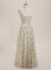A-line Sweetheart Floor-Length Jersey Maxi Dresses