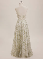 A-line Sweetheart Floor-Length Jersey Maxi Dresses