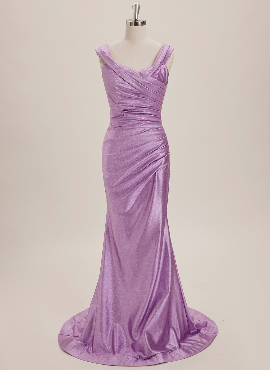 Trumpet/Mermaid Sweetheart Sweep Train Jersey Maxi Dresses With Pleated