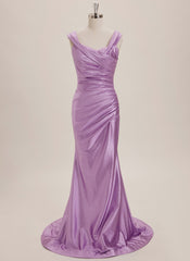 Trumpet/Mermaid Sweetheart Sweep Train Jersey Maxi Dresses With Pleated