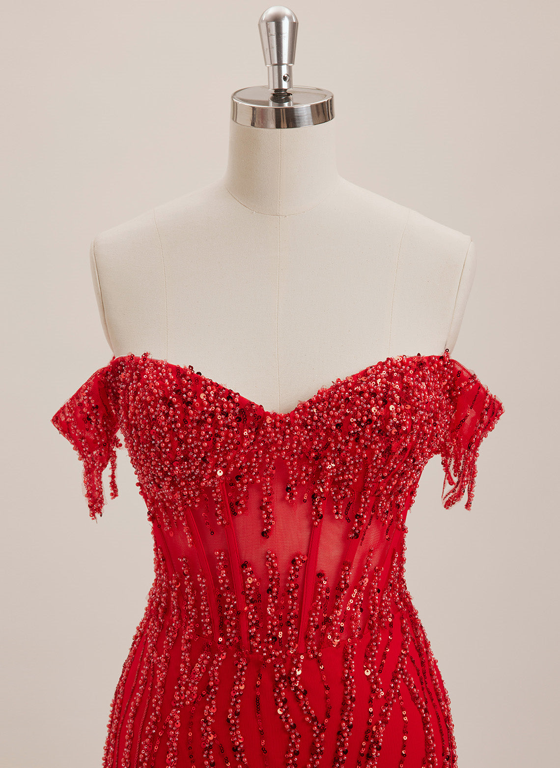Trumpet/Mermaid Off the Shoulder Sweep Train Sequin Maxi Dresses With Sequins
