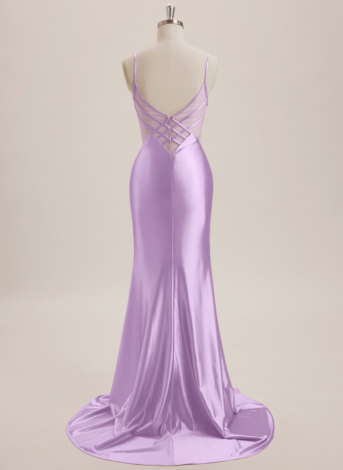 Trumpet/Mermaid V-Neck Sweep Train Jersey Maxi Dresses