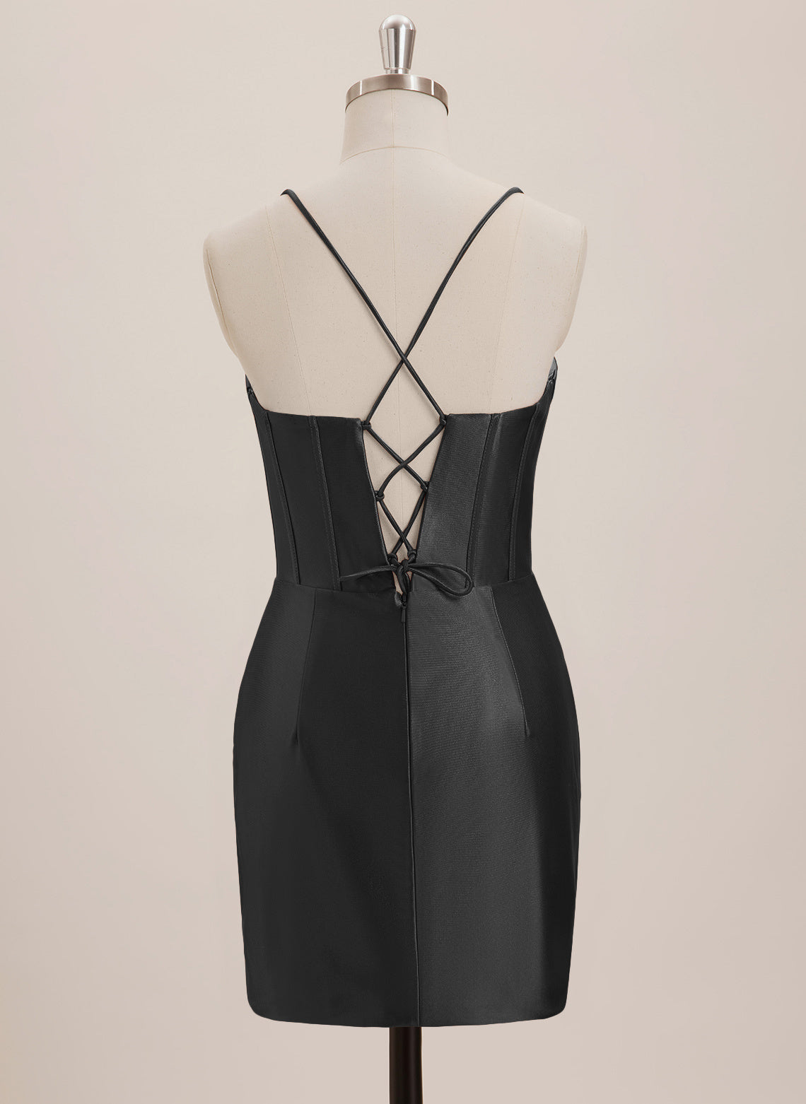 Sheath/Column Sweetheart Short Jersey Mini Dress With Rhinestone