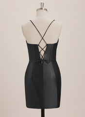 Sheath/Column Sweetheart Short Jersey Mini Dress With Rhinestone