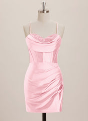 Sheath/Column Sweetheart Short Jersey Mini Dress With Rhinestone