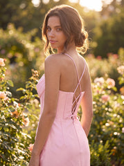 Sheath/Column Sweetheart Short Jersey Mini Dress With Rhinestone