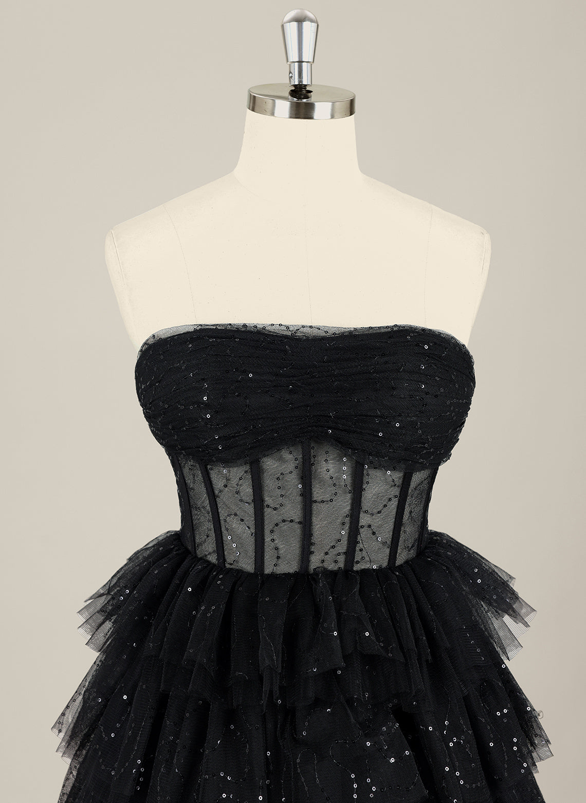 Ball-Gown/Princess Sleeveless Short Tulle Homecoming Dress With Ruffle