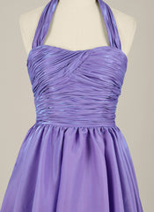 Ball-Gown/Princess Sleeveless Short Metallic Homecoming Dress With Pleated