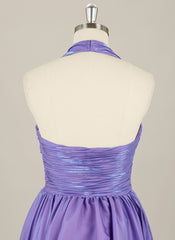Ball-Gown/Princess Sleeveless Short Metallic Homecoming Dress With Pleated